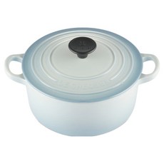 LE CREUSET 圓鐵鍋, 1個, 海岸藍, 18cm