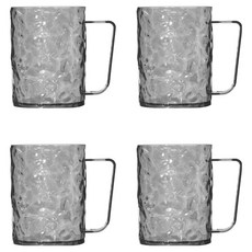 樂居家 冰川紋牙刷架漱口杯, 灰色, 4個