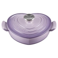 LE CREUSET 愛心燉飯鐵鍋 鋼頭, 1個, 20cm, 藍鈴紫