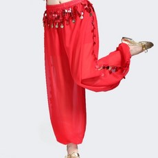 마켓피아 여성용 무대 밸리댄스 스팽글 하렘 팬츠