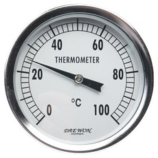 雙金屬溫度計 100mm 100度 75L, 1個, 單一顏色