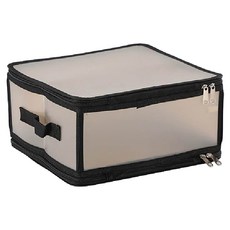 摺疊收納箱 36L, 1個, 透黑色