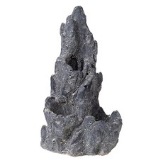 Lanboer 爬蟲玻璃缸裝飾用石頭模型, 黑色, 1個