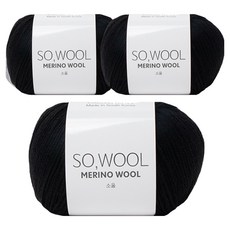 Yarna Soul 50g, 516 黑色, 3個