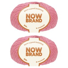 WoolClub 三星毛紗 Now Brand 高級羽毛喀什米爾羊毛編織線 50g, 717 印度粉, 2個