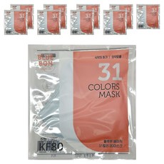 블루본 베이직 투디 마스크 소형 KF80, 스카이블루, 10개, 1개입