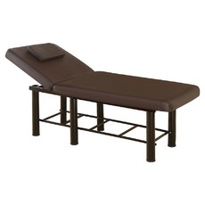 彬彬小舖 旗艦按摩床 靠背多檔可調 耐磨皮革, 咖啡色