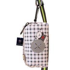 딩동펫 반려동물 체크베어 풉백 파우치, 그레이, 1개, 1개입