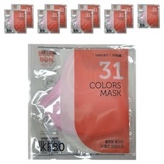 블루본 베이직 투디 마스크 소형 KF80, 1개입, 10개, 베이비핑크