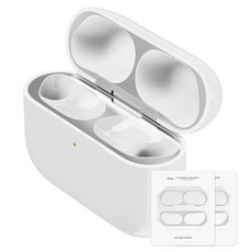 elago AirPods Pro 3 防鐵粉貼紙, 銀色, 2個, 單一商品