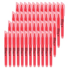 라인플러스 엘라스토머 눈물없는 탄력 형광펜 오리지날, 로즈, 48개