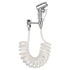 YNET 浴室用迷你清掃噴水器+蓮蓬頭掛架+彈簧軟管 4m組, 1套, 混合色