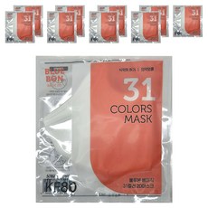 블루본 베이직 투디 마스크 소형 KF80, 흰색, 10개, 1개입