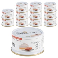 나인케어 전연령 고양이 무스케이크 간식캔, 혼합맛(닭고기/참치), 80g, 12개 혼합맛(닭고기/참치), 80g, 12개