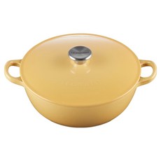 LE CREUSET 媽咪鐵鍋 鋼頭, 1個, 24cm, 溫桲黃