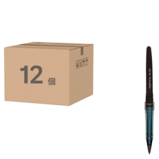 Pentel 飛龍文具 塑膠鋼筆墨水管 MLJ20-A, 12個, 黑色