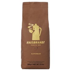 HAUSBRANDT Superbar 咖啡豆, 全豆咖啡 未研磨, 500g, 1包
