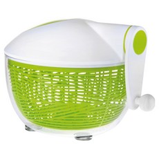 ibili 直式手轉蔬菜脫水器, 1個, 白色 ＋ 綠色