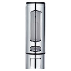 免鑽孔洗髮精浴室廚房清潔劑簡易安裝給皂器, 1個, 鉻銀色