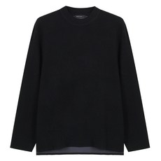 바쏘옴므 남성용 울 블렌드 모크넥 니트 WSX3WR81A