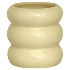 DEMIMOOD 馬卡龍陶瓷多用途刷具筒, 1個, 米色