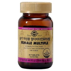 솔가 여성용 멀티비타민 & 미네랄, 30정, 64.92g, 1개