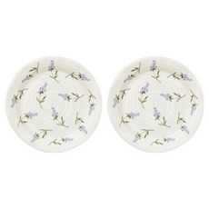 Portmeirion 波特玫琳恩 Sophie Conran系列薰衣草小盤, 1套, 盤子 2個, 白色 + 淡紫色