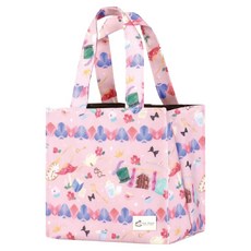 uma hana 防水便當袋, 異想印花 粉紅色, 1個