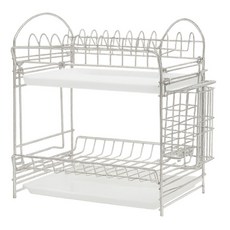 PEACHY LIFE 完美主義 不鏽鋼組合式多功能碗盤架, 1個, 金屬銀