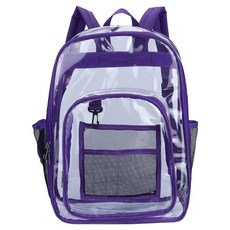 ELVEO 야구 직관가방, 투명 + 퍼플, 1개