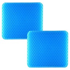 Thessen高CP值矽膠凝膠坐墊, 2個, 藍色