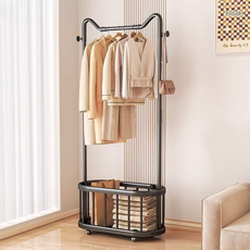 From Papa 移動式附輪單桿衣架, 黑曜石黑