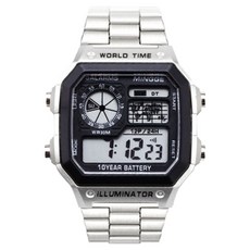 Soyosanghoe 方形防水高級運動手錶, 鋼, 1個