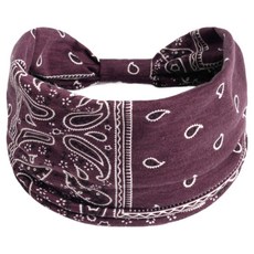 凱西瑞奇 女性髮帶 佩斯利頭巾 皮拉提斯 運動 瑜珈 慢跑 頭帶, 3個, 款式27