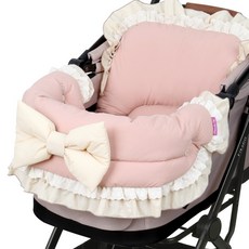 ManitoPet 狗狗推車外層防護墊, 1個, 蝴蝶結 印度粉