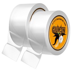 Gluemon 無痕超強力矽膠透明凝膠奈米雙面膠帶 40mm x 3m, 2個