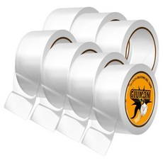 글루몬 자국없는 초강력 실리콘 클리어 겔 나노 양면 테이프 40mm x 3m, 7개