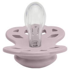 BIBS Infinity 雙扁型矽膠奶嘴, 1個, 淡紫色, 6~18個月