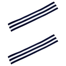 바이데 산뜻한 스포츠 헤어밴드, 흑백스트라이프, 2개