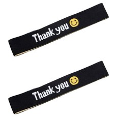 바이데 산뜻한 스포츠 헤어밴드, THANK YOU, 2개