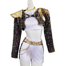 ELSSO 女款 Kedeheon 金色舞臺角色扮演服全套