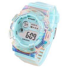 Soyo 商會 舒適手腕電子運動手錶, 1個, 薄荷綠