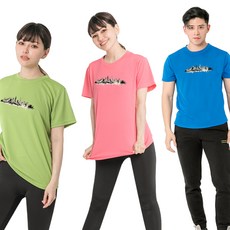 MI MI LEO 高透氣吸排T恤3件組 台灣製 E7, 蘋果綠 + 粉桃色 + 寶藍色