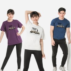 MI MI LEO 高透氣吸排T恤3件組 台灣製 E6, 深紫色 + 白色 + 深藍色