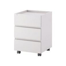 일룸 로이모노 책상서랍 400폭 방문설치, 웜화이트