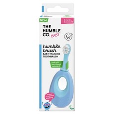 험블브러쉬 플랜트 베이비 칫솔 1단계(6개월~2세), 블루, 1개, 1개입