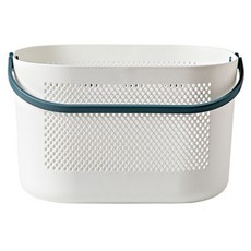 THE ZAKKA 圓形鏤空瀝水沐浴籃, 藍色