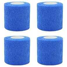 ELVEO 無乳膠低過敏保齡球提拉膠帶, 藍色, 4個