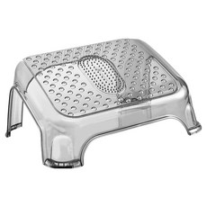 따봉오빠 데스크 지압 마사지 발판 받침대 39 x 29 x 10 cm JNHA2051, 투명블랙