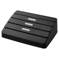 따봉오빠 사무실 책상 롤러 지압 굴곡 발받침대 37.5 x 26 x 12 cm JNHA2052, 블랙